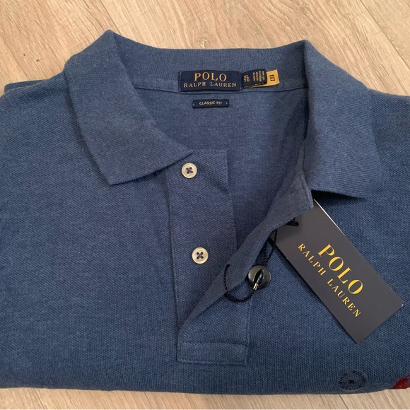 NWT Ralph Lauren Polo Men's Classic Navy Polo Shirt - Picture 1 of 8